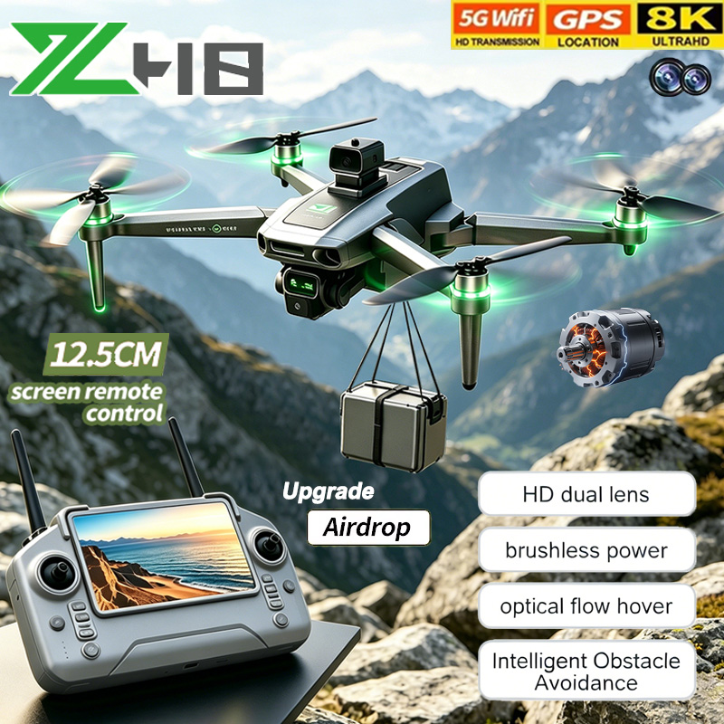 Rc Plane Hobby Zone - Mini Dron ZH8, Dron Profesional 8K
