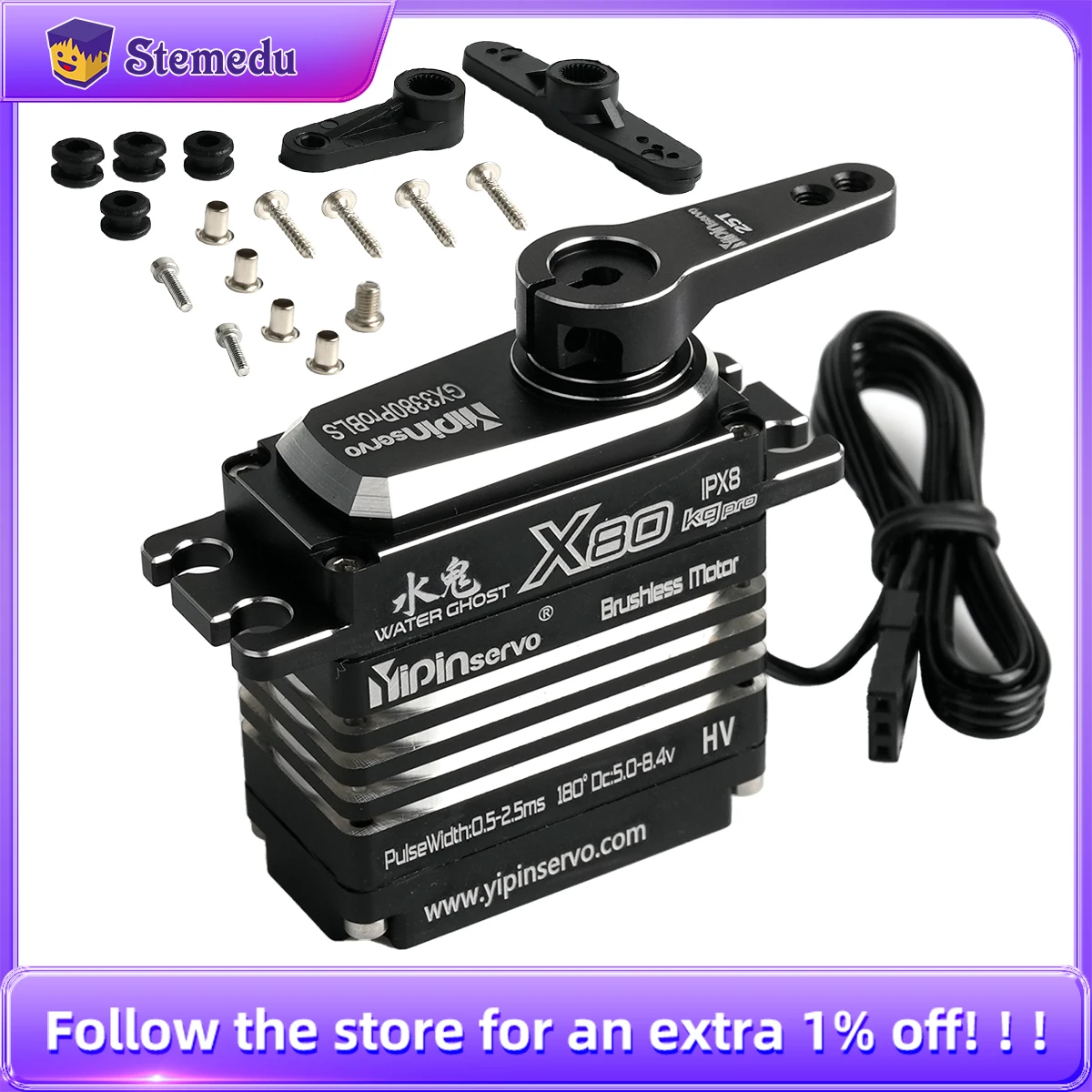 Servomotor Digital de 80KG, to - Rc Hobby Motors reseña y precio