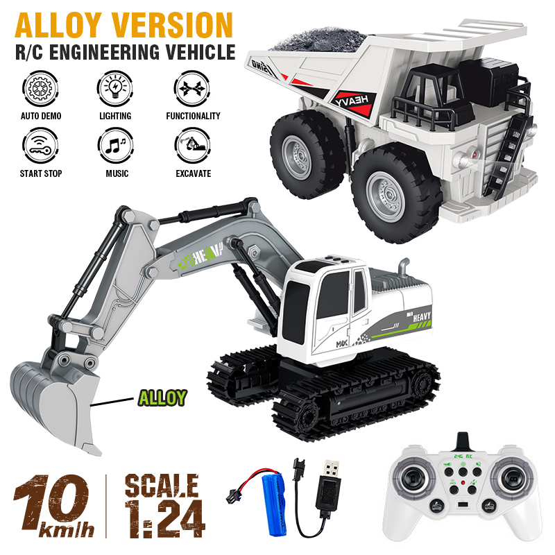 Excavadora RC de Aleación de 1 - Rc Hobbyking Shop reseña y precio