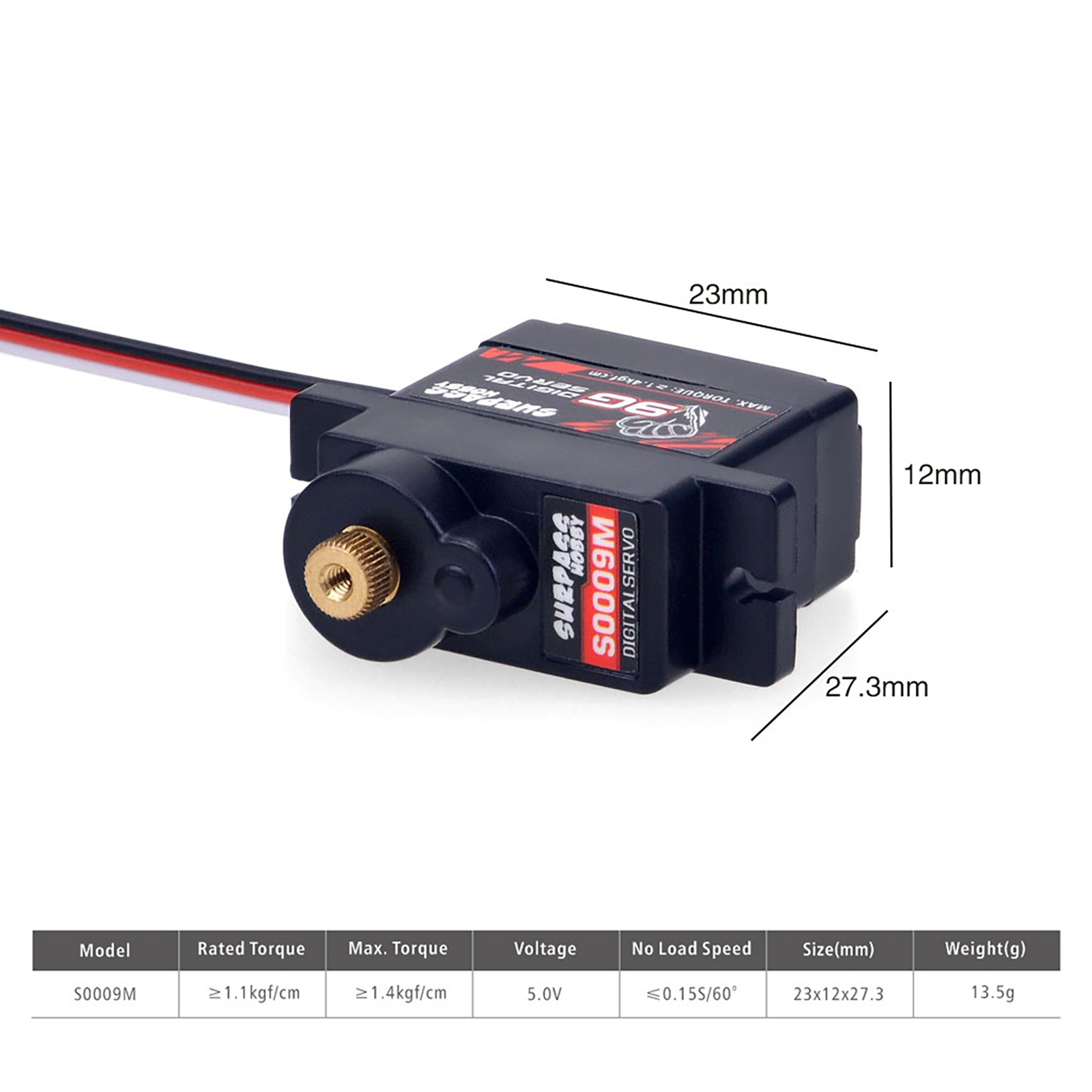 Micro Servo Digital de 2g, 3.7 - Rc Hobby Factory reseña y precio